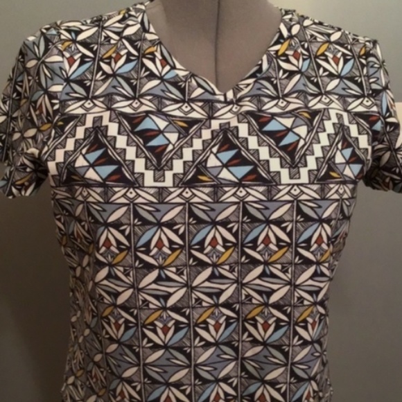 Tory Burch Tops - TORY BURCH Multicolored Printed Short Sleeve Top Size M/M